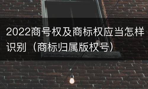 2022商号权及商标权应当怎样识别（商标归属版权号）