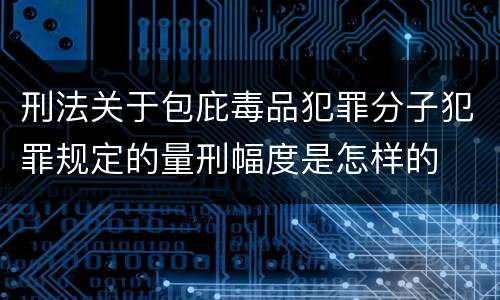 刑法关于包庇毒品犯罪分子犯罪规定的量刑幅度是怎样的