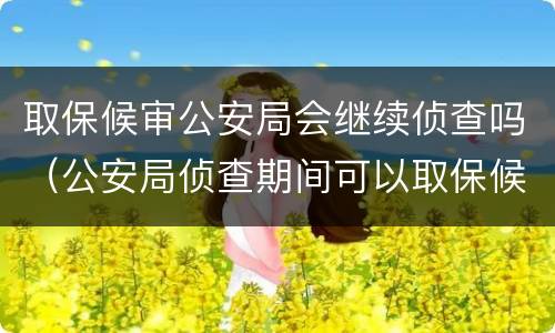 取保候审公安局会继续侦查吗（公安局侦查期间可以取保候审吗）