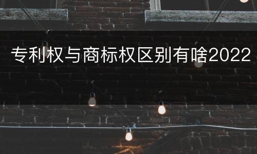 专利权与商标权区别有啥2022