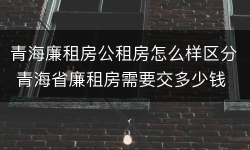 青海廉租房公租房怎么样区分 青海省廉租房需要交多少钱
