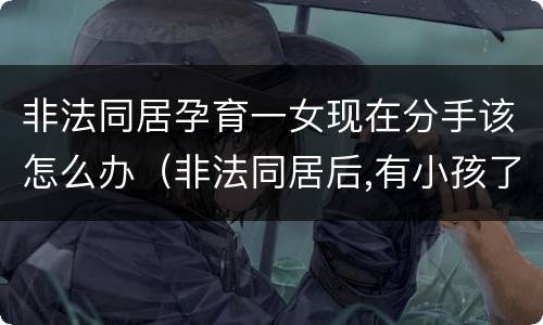 非法同居孕育一女现在分手该怎么办（非法同居后,有小孩了然后分手了怎么办）