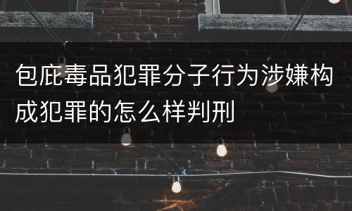 包庇毒品犯罪分子行为涉嫌构成犯罪的怎么样判刑