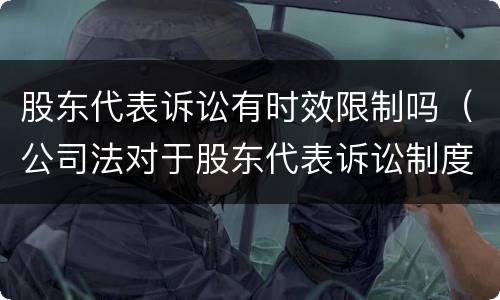股东代表诉讼有时效限制吗（公司法对于股东代表诉讼制度的规定）