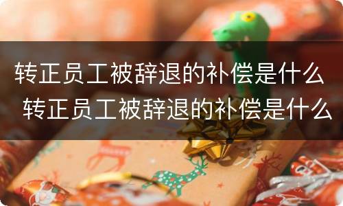 转正员工被辞退的补偿是什么 转正员工被辞退的补偿是什么时候发