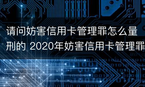 请问妨害信用卡管理罪怎么量刑的 2020年妨害信用卡管理罪案例