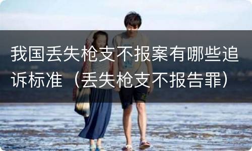 我国丢失枪支不报案有哪些追诉标准（丢失枪支不报告罪）