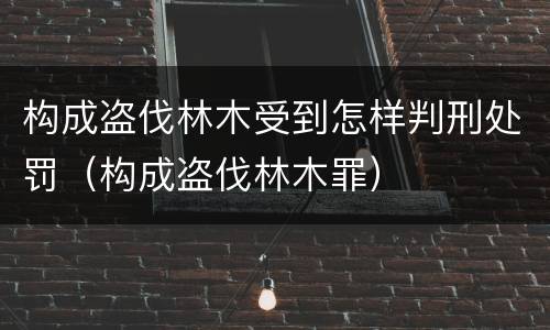 构成盗伐林木受到怎样判刑处罚（构成盗伐林木罪）