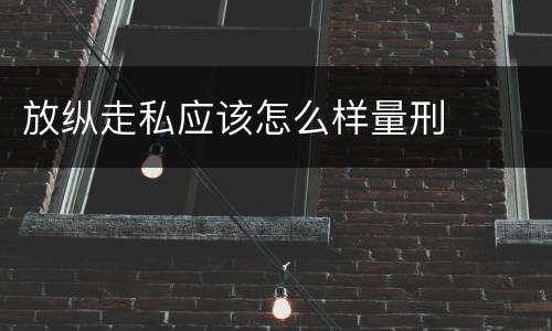 放纵走私应该怎么样量刑