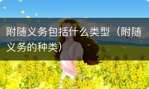 附随义务包括什么类型（附随义务的种类）
