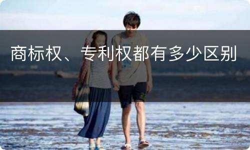 商标权、专利权都有多少区别