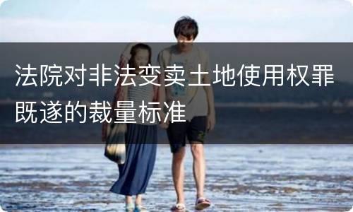 法院对非法变卖土地使用权罪既遂的裁量标准