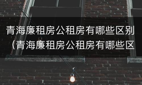 青海廉租房公租房有哪些区别（青海廉租房公租房有哪些区别图片）
