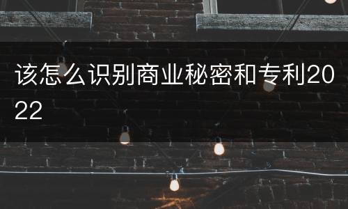 该怎么识别商业秘密和专利2022