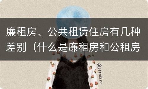 廉租房、公共租赁住房有几种差别（什么是廉租房和公租房两个有什么特点）