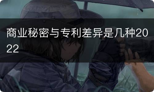 商业秘密与专利差异是几种2022