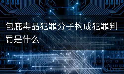 包庇毒品犯罪分子构成犯罪判罚是什么