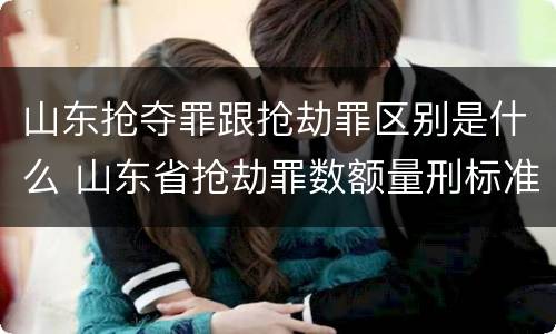 山东抢夺罪跟抢劫罪区别是什么 山东省抢劫罪数额量刑标准