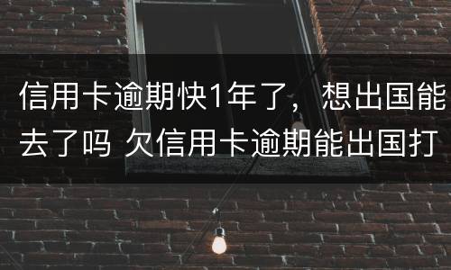 信用卡逾期快1年了，想出国能去了吗 欠信用卡逾期能出国打工么