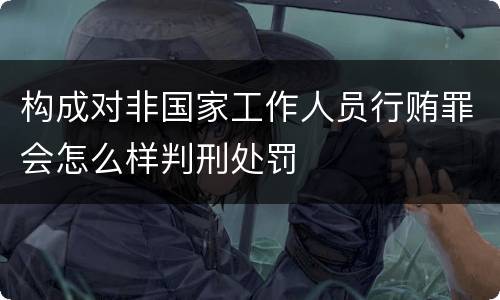 构成对非国家工作人员行贿罪会怎么样判刑处罚