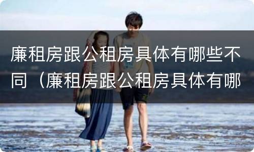 廉租房跟公租房具体有哪些不同（廉租房跟公租房具体有哪些不同点）
