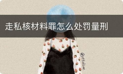 走私核材料罪怎么处罚量刑