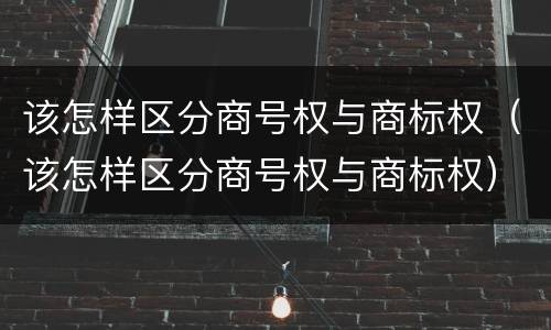 该怎样区分商号权与商标权（该怎样区分商号权与商标权）