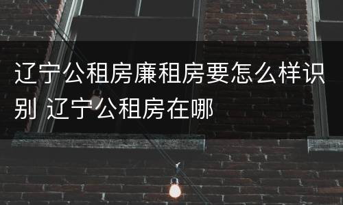 辽宁公租房廉租房要怎么样识别 辽宁公租房在哪