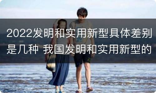 2022发明和实用新型具体差别是几种 我国发明和实用新型的标准