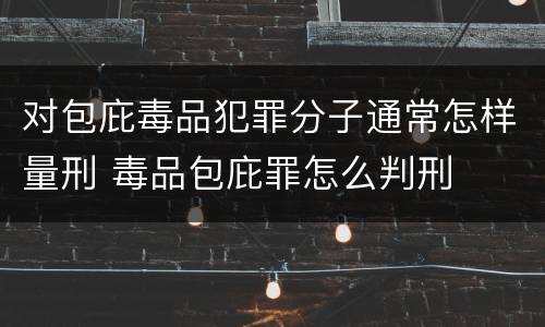 对包庇毒品犯罪分子通常怎样量刑 毒品包庇罪怎么判刑