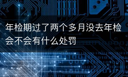 年检期过了两个多月没去年检会不会有什么处罚