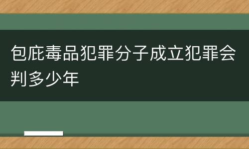 包庇毒品犯罪分子成立犯罪会判多少年