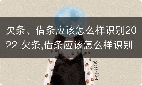 欠条、借条应该怎么样识别2022 欠条,借条应该怎么样识别2022年真假