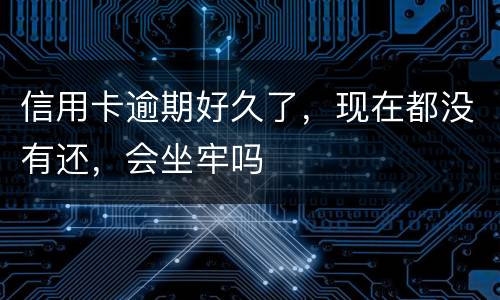 信用卡逾期好久了，现在都没有还，会坐牢吗