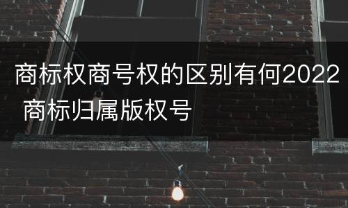 商标权商号权的区别有何2022 商标归属版权号