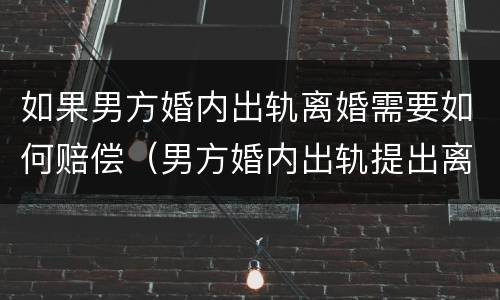 如果男方婚内出轨离婚需要如何赔偿（男方婚内出轨提出离婚的后果）