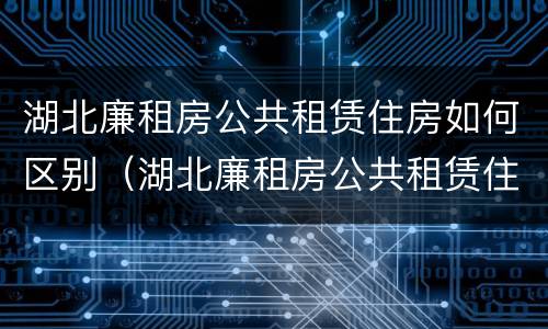 湖北廉租房公共租赁住房如何区别（湖北廉租房公共租赁住房如何区别房源）