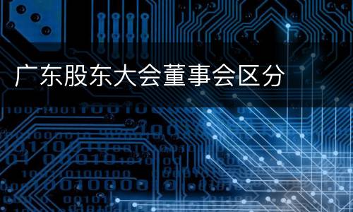 广东股东大会董事会区分