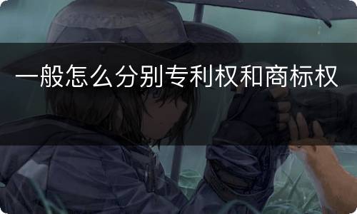 一般怎么分别专利权和商标权