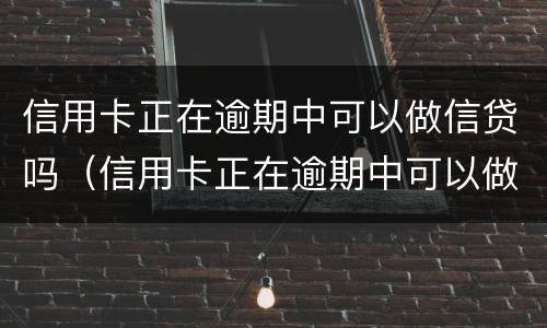 信用卡正在逾期中可以做信贷吗（信用卡正在逾期中可以做信贷吗知乎）