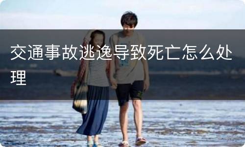 交通事故逃逸导致死亡怎么处理