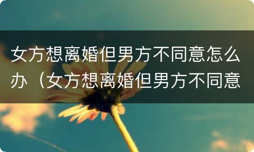 女方想离婚但男方不同意怎么办（女方想离婚但男方不同意怎么办呢）