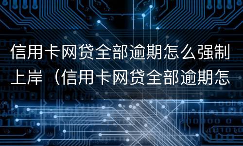 信用卡网贷全部逾期怎么强制上岸（信用卡网贷全部逾期怎么强制上岸心得体会）