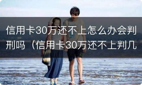 信用卡30万还不上怎么办会判刑吗（信用卡30万还不上判几年）