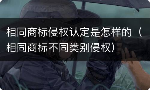 相同商标侵权认定是怎样的（相同商标不同类别侵权）