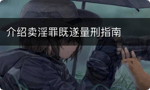 介绍卖淫罪既遂量刑指南