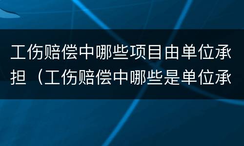 工伤赔偿中哪些项目由单位承担（工伤赔偿中哪些是单位承担的）