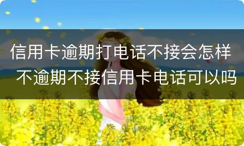 信用卡逾期打电话不接会怎样 不逾期不接信用卡电话可以吗