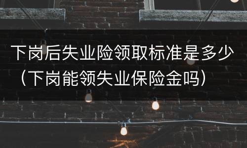 下岗后失业险领取标准是多少（下岗能领失业保险金吗）