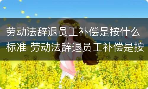 劳动法辞退员工补偿是按什么标准 劳动法辞退员工补偿是按什么标准计算